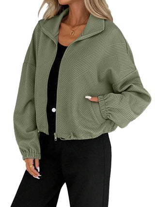 Ondine | Chaqueta con Cuello Alto y Cremallera para Mujer