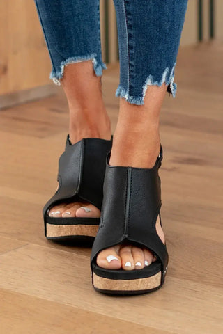 Sandalias con cuña y cortes laterales para Mujer – Patrice