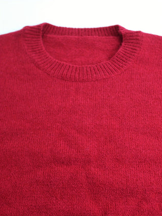 Antionette | Suéter de Punto Canalé para Mujer con Cuello Redondo y Puños a Rayas