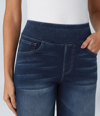 Remy | Jeans de Pierna Ancha de Talle Alto y Denim Elástico para Mujer