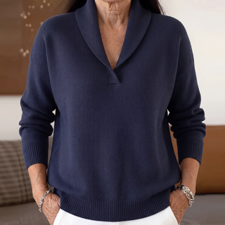 Bérénice | Suéter Holgado con Cuello en V para Mujer