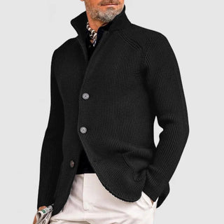 Martin | Cárdigan de Punto para Hombre con Botones y Cuello Alto