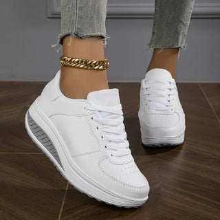 Valeria | Zapatillas de Plataforma con Cordones para Mujer