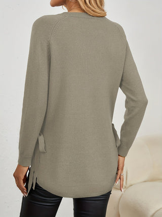 Iris | Suéter de Punto Largo de Cuello Redondo para Mujer