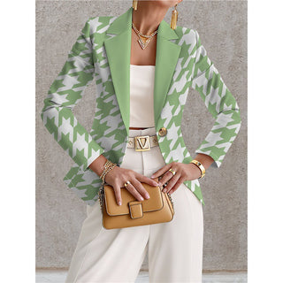 Bernadette | Blazer Estampado a Cuadros para Mujer