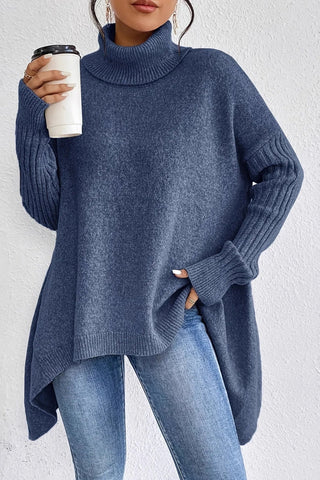 Quinara | Suéter Oversize de Punto con Cuello Alto