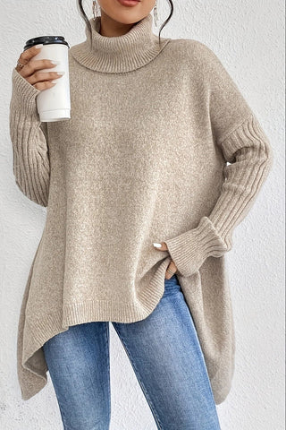 Quinara | Suéter Oversize de Punto con Cuello Alto