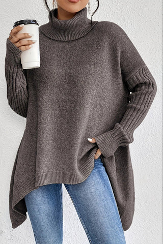 Quinara | Suéter Oversize de Punto con Cuello Alto