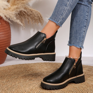Valmai | Botines de Mujer con Plataforma y Cremallera Lateral