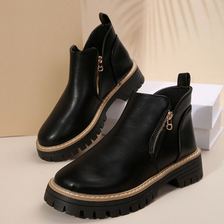 Valmai | Botines de Mujer con Plataforma y Cremallera Lateral