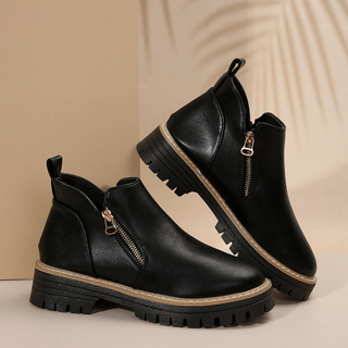 Valmai | Botines de Mujer con Plataforma y Cremallera Lateral