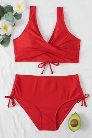 Célis - bikini de trajes de baño sólidos 6