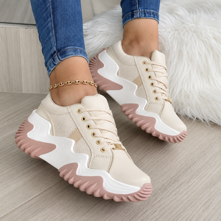 Margot | Zapatillas de Mujer con Plataforma y Cordones
