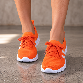 Isla | Zapatillas Ortopédicas de Mujer con Malla Transpirable y Cordones