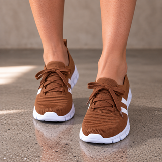 Isla | Zapatillas Ortopédicas de Mujer con Malla Transpirable y Cordones