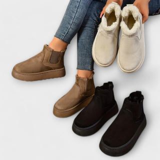 Freya | Botas de Mujer de Tobillo con Forro Cálido y Suela Dentada