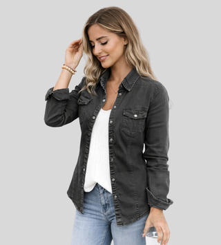 Françoise | Camisa Utilitaria con Bolsillos y Broches para Mujer