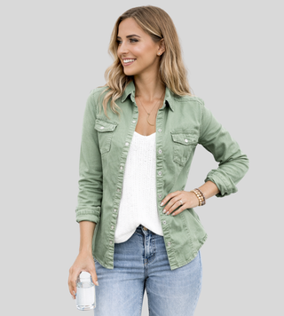 Françoise | Camisa Utilitaria con Bolsillos y Broches para Mujer