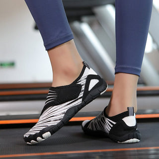 Ravelle | Zapatos Barefoot con Puntera Amplia y Estampado de Cebra