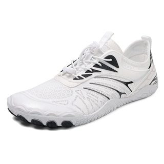 Melanie | Zapatillas Barefoot Unisex Color Blanco Brillante para Correr