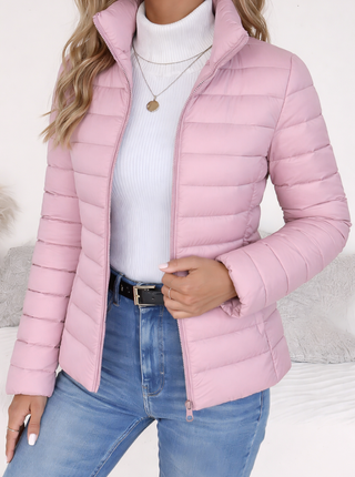 Frieda | Chaqueta Acolchada Entallada con Cuello Alto para Mujer