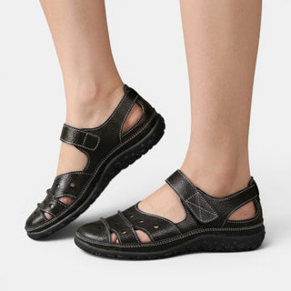 Marielsy | Sandalia Ortopédica de Piel Calada con Velcro para Mujer