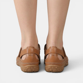 Marielsy | Sandalia Ortopédica de Piel Calada con Velcro para Mujer