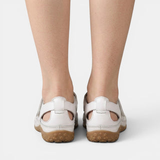Marielsy | Sandalia Ortopédica de Piel Calada con Velcro para Mujer