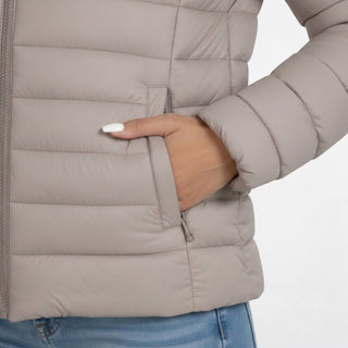 Clara | Chaqueta Acolchada para Mujer con Cuello Alto y Cremallera