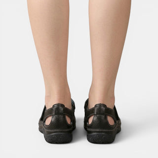 Marielsy | Sandalia Ortopédica de Piel Calada con Velcro para Mujer