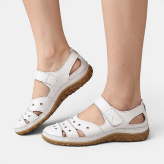Marielsy | Sandalia Ortopédica de Piel Calada con Velcro para Mujer