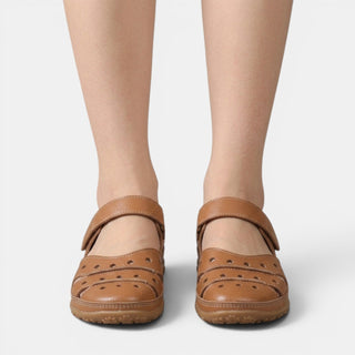 Marielsy | Sandalia Ortopédica de Piel Calada con Velcro para Mujer
