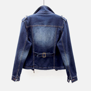 Sienna | Chaqueta Vaquera Asimétrica con Cremallera para Mujer