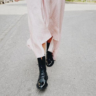 Corvindra | Bota de Cuero con Cordones para Mujer