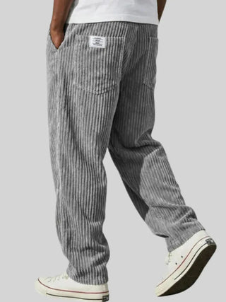 Rowan | Pantalones de Pana Relajados para Hombre con Cintura de Cordón