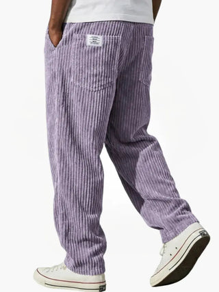 Rowan | Pantalones de Pana Relajados para Hombre con Cintura de Cordón