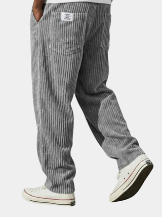 Rowan | Pantalones de Pana Relajados para Hombre con Cintura de Cordón