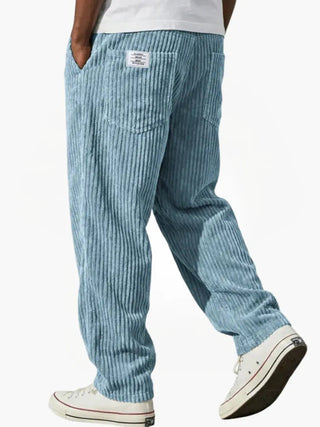 Rowan | Pantalones de Pana Relajados para Hombre con Cintura de Cordón