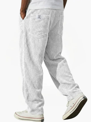 Rowan | Pantalones de Pana Relajados para Hombre con Cintura de Cordón