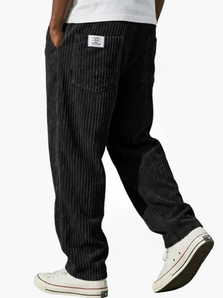 Rowan | Pantalones de Pana Relajados para Hombre con Cintura de Cordón