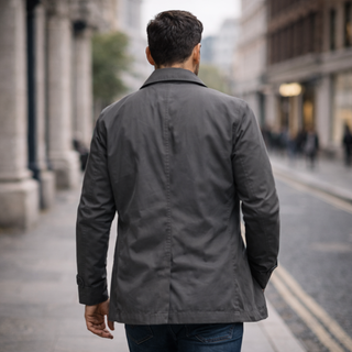 Adrian | Chaqueta Ligera Repelente al Agua con Botones para Hombre
