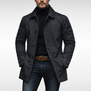 Adrian | Chaqueta Ligera Repelente al Agua con Botones para Hombre