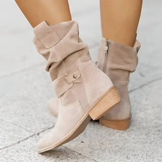 Alma | Botas de Tobillo Holgadas para Mujer con Hebilla