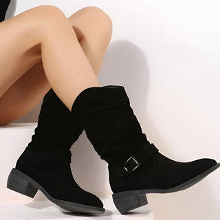 Alma | Botas de Tobillo Holgadas para Mujer con Hebilla