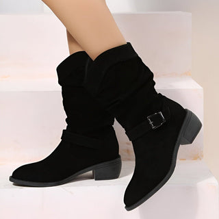 Alma | Botas de Tobillo Holgadas para Mujer con Hebilla
