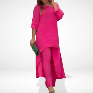 Conjunto blusa asimétrica fluida para Mujer – Louise