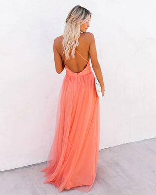 Matrona | Elegante vestido de naranja con correas femeninas 2