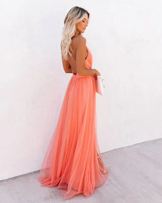 Matrona | Elegante vestido de naranja con correas femeninas 3