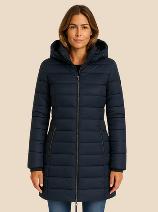 Nathalie | Chaqueta Acolchada con Capucha y Cremallera para Mujer