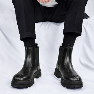Derek | Botines Chelsea para Hombre con Suela Gruesa y Paneles Elásticos